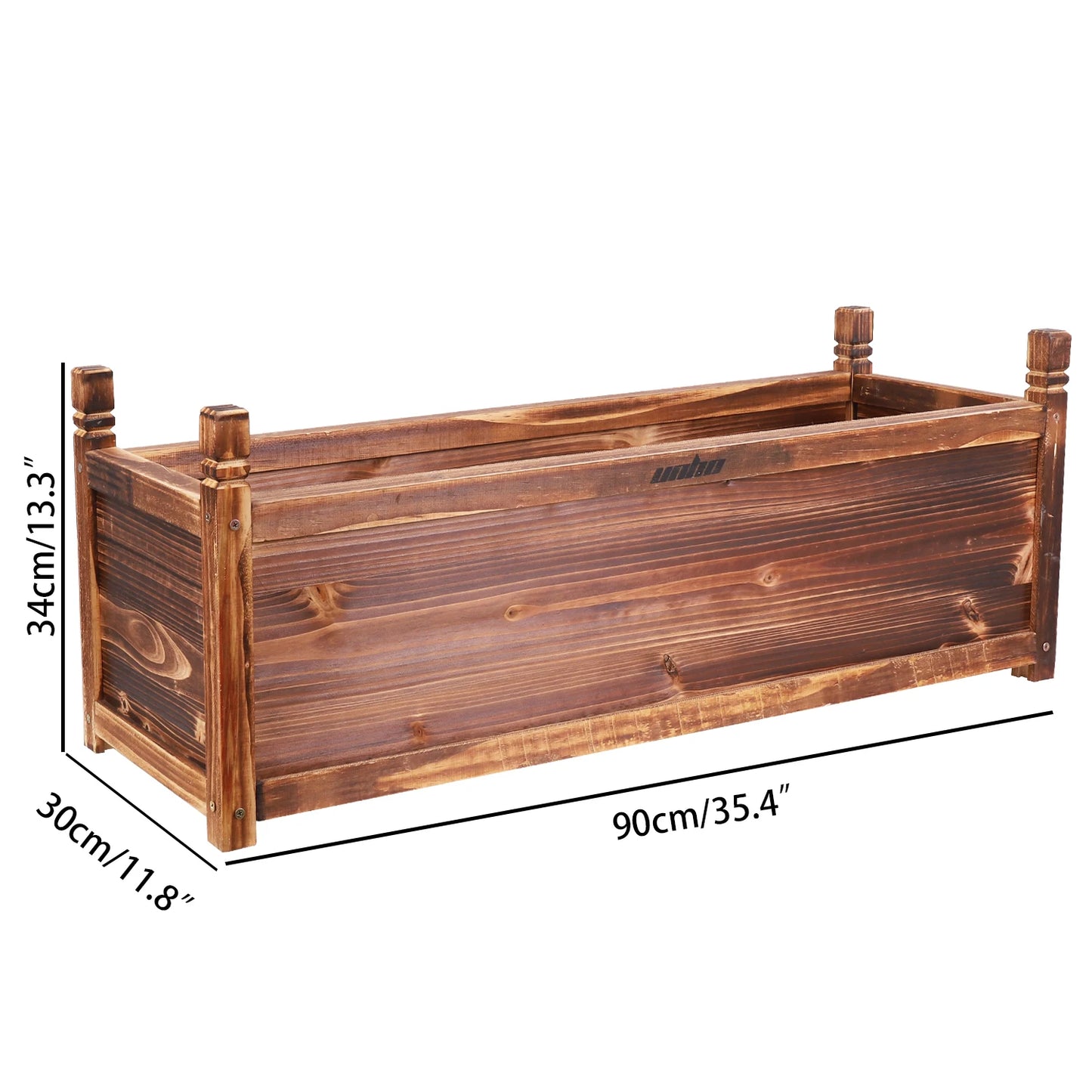 Sturdy Wooden Raised Flower Bed For Indoor Outdoor Vegetable Herb Planting