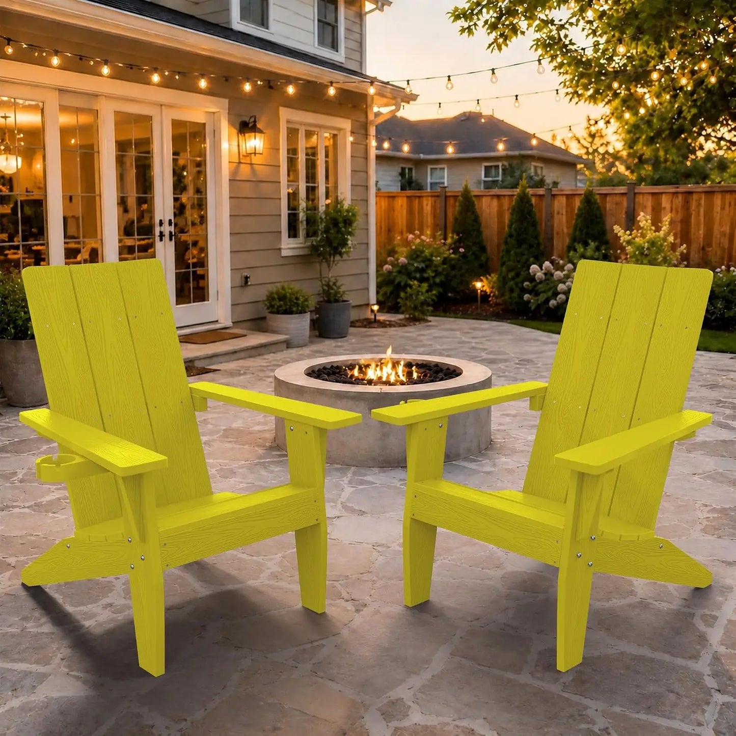 Modern Plastic Adirondack Chairs For Outdoor Garden Use