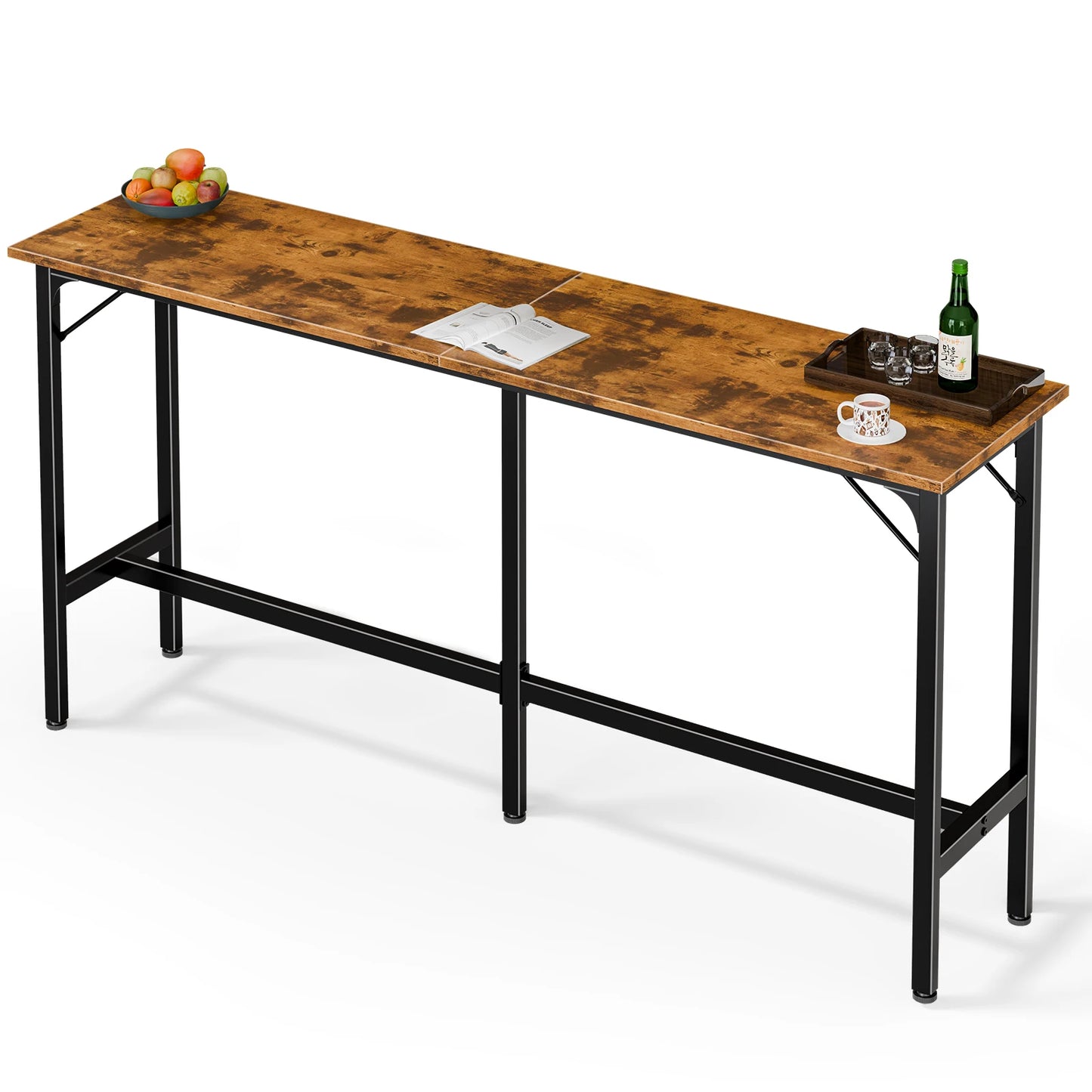JHK Rectangular Metal Coffee Table For Home Living Room