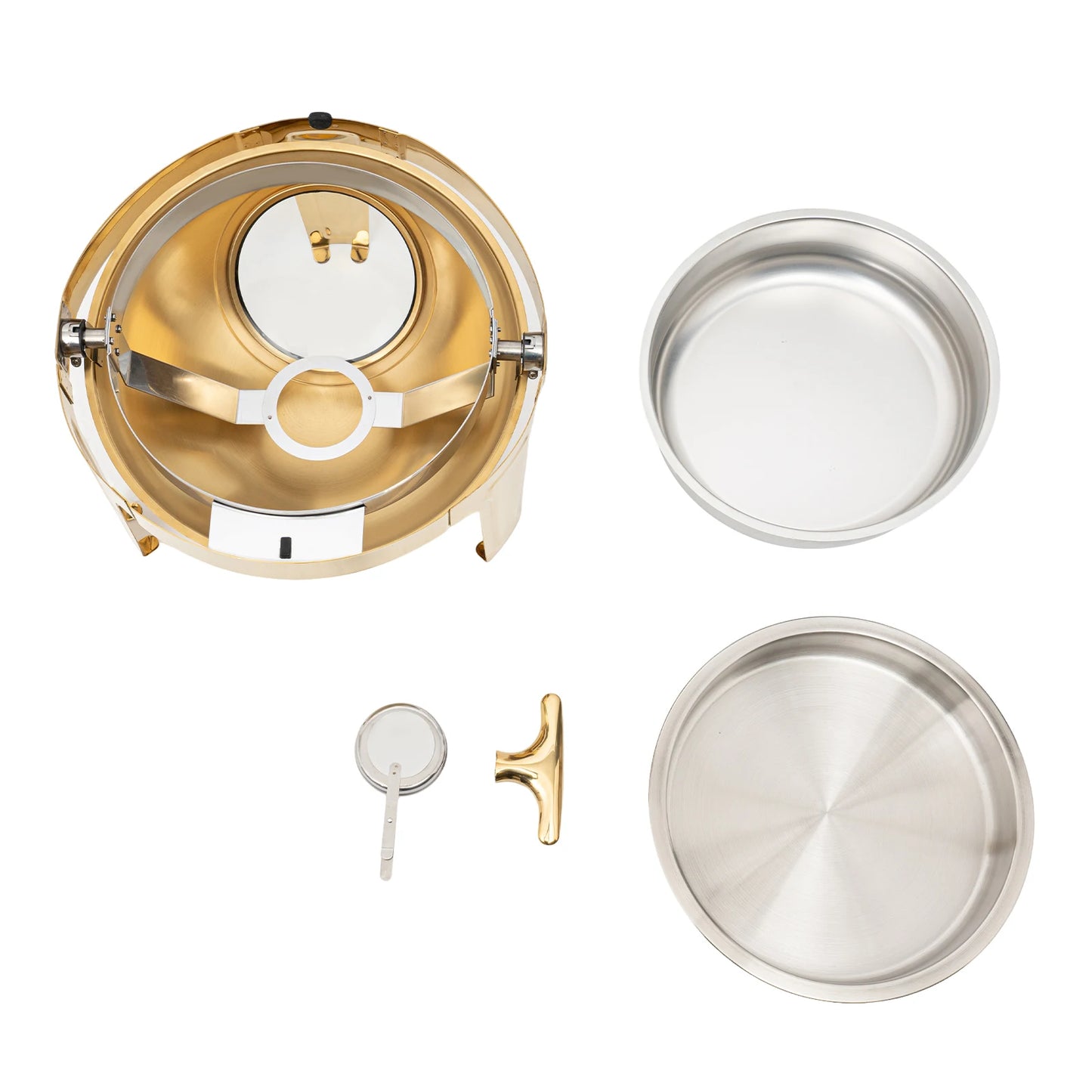 Round Chafing Dish Buffet Set Stainless Steel Warmers
