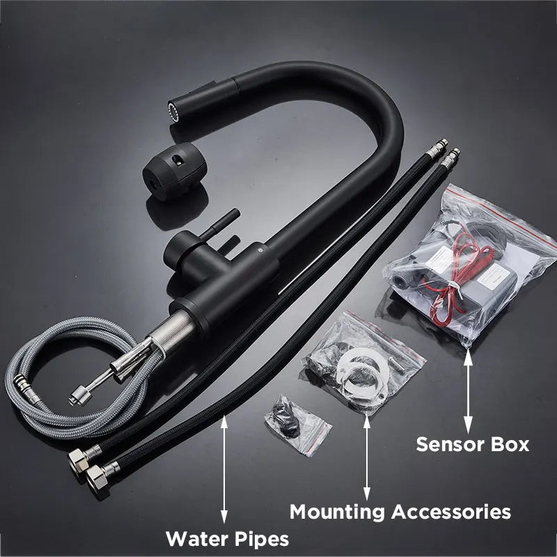 MYQualife Pull Out Sensor Kitchen Faucet With Touch Control