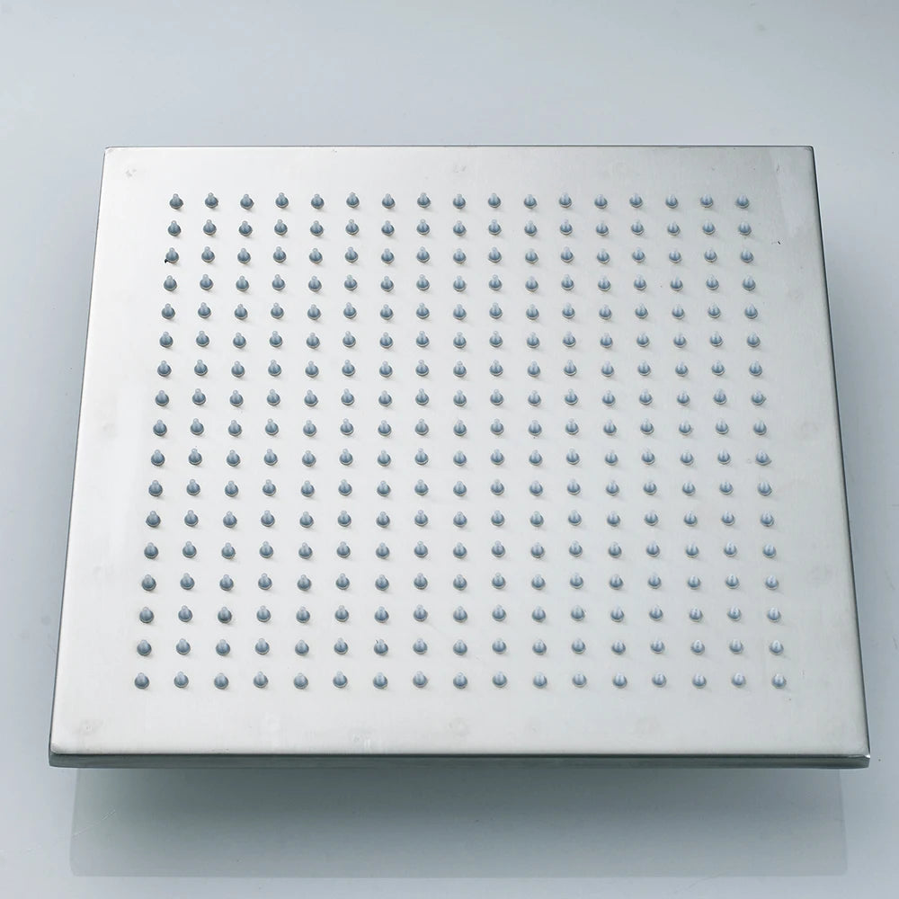 Shinesia 16 Inch Square LED Rainfall Shower Head