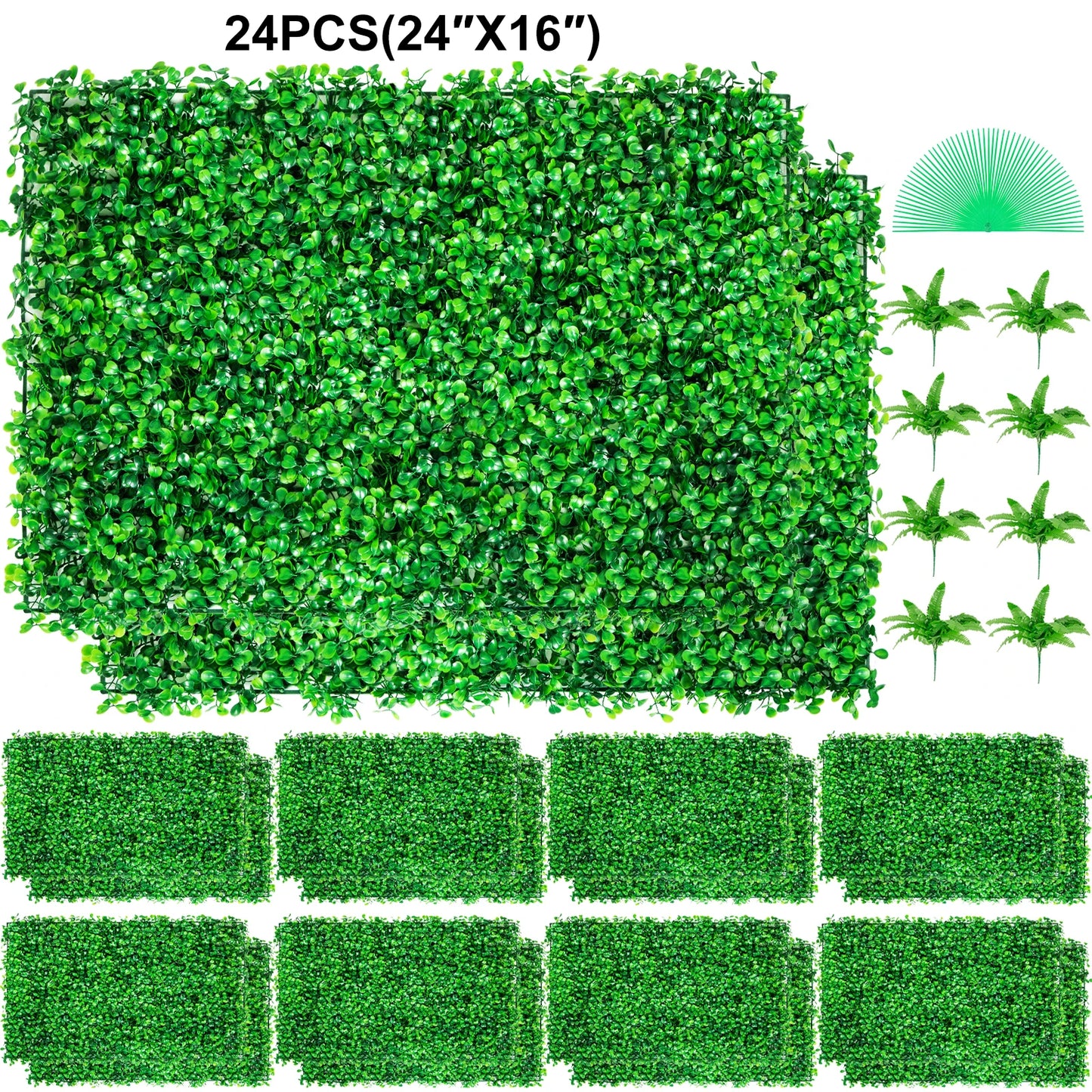 SucceBuy Artificial Boxwood Wall Panels