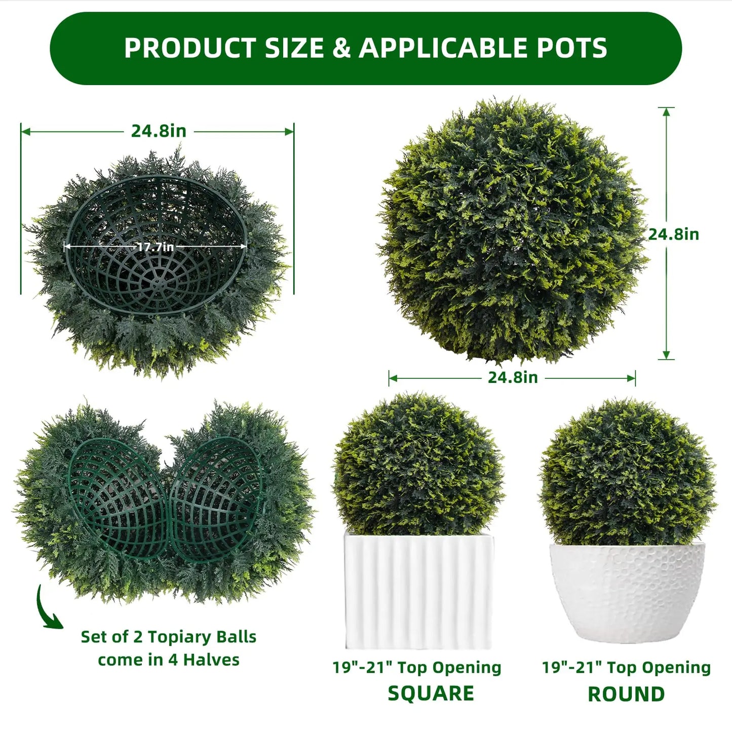 Studyset Artificial Topiary Balls For Outdoor And Wedding Decor
