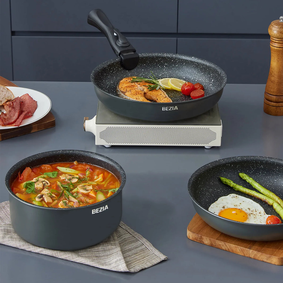 10 Piece Induction Nonstick Aluminum Cookware Set
