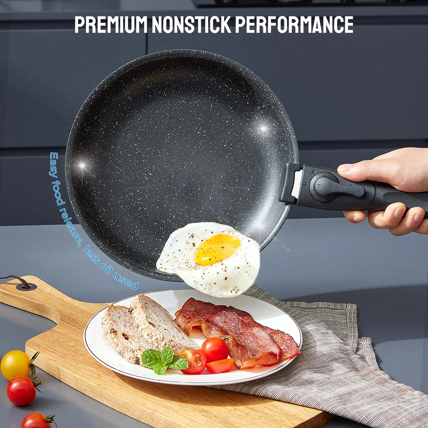 10 Piece Induction Nonstick Aluminum Cookware Set
