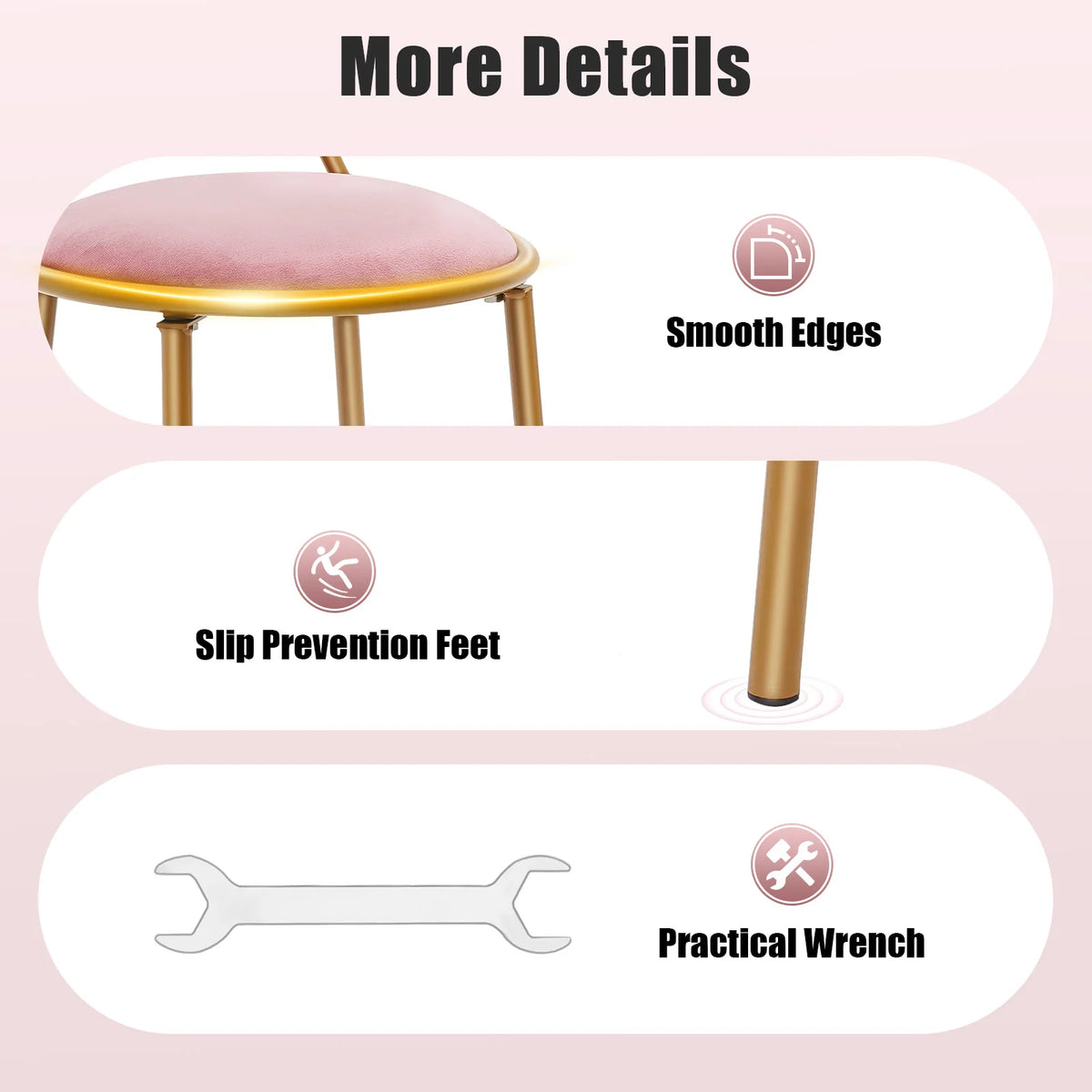 Bymaocar Butterfly Backrest Vanity Makeup Dining Chair