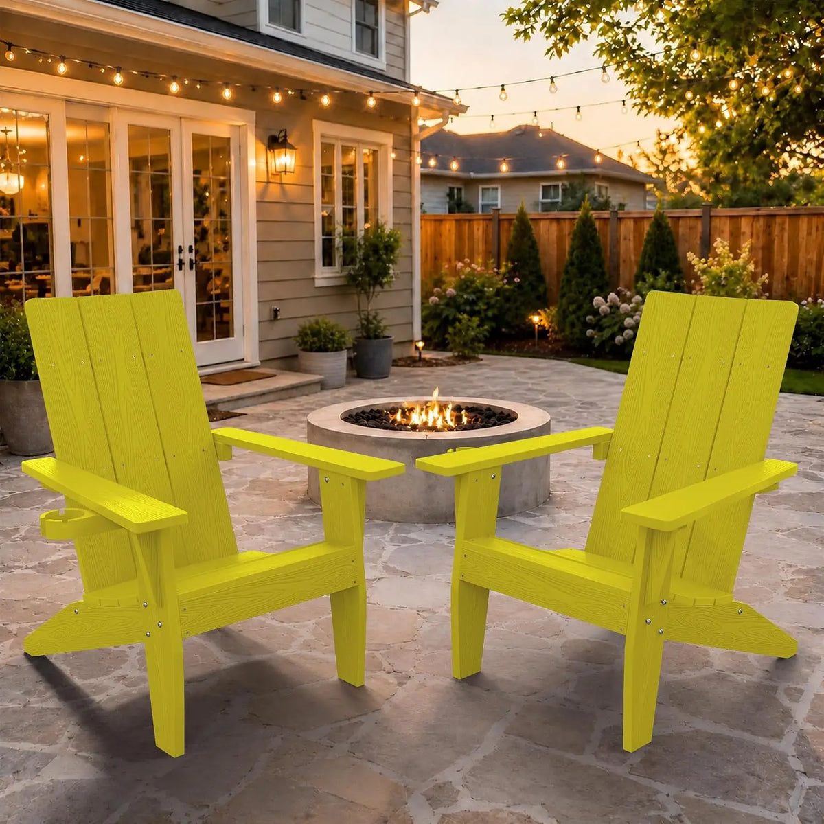 Modern Plastic Adirondack Chairs For Outdoor Garden Use