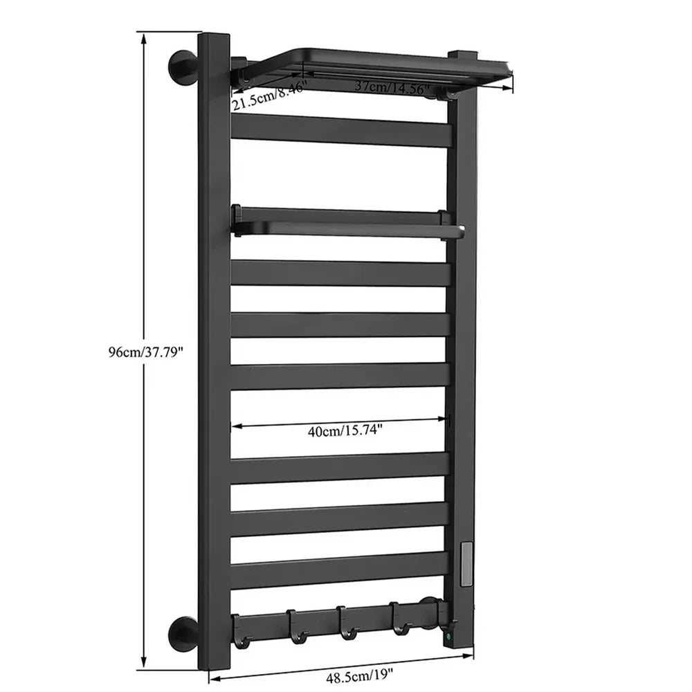 Onyzpily Digital Touch Thermostatic Heated Towel Rack
