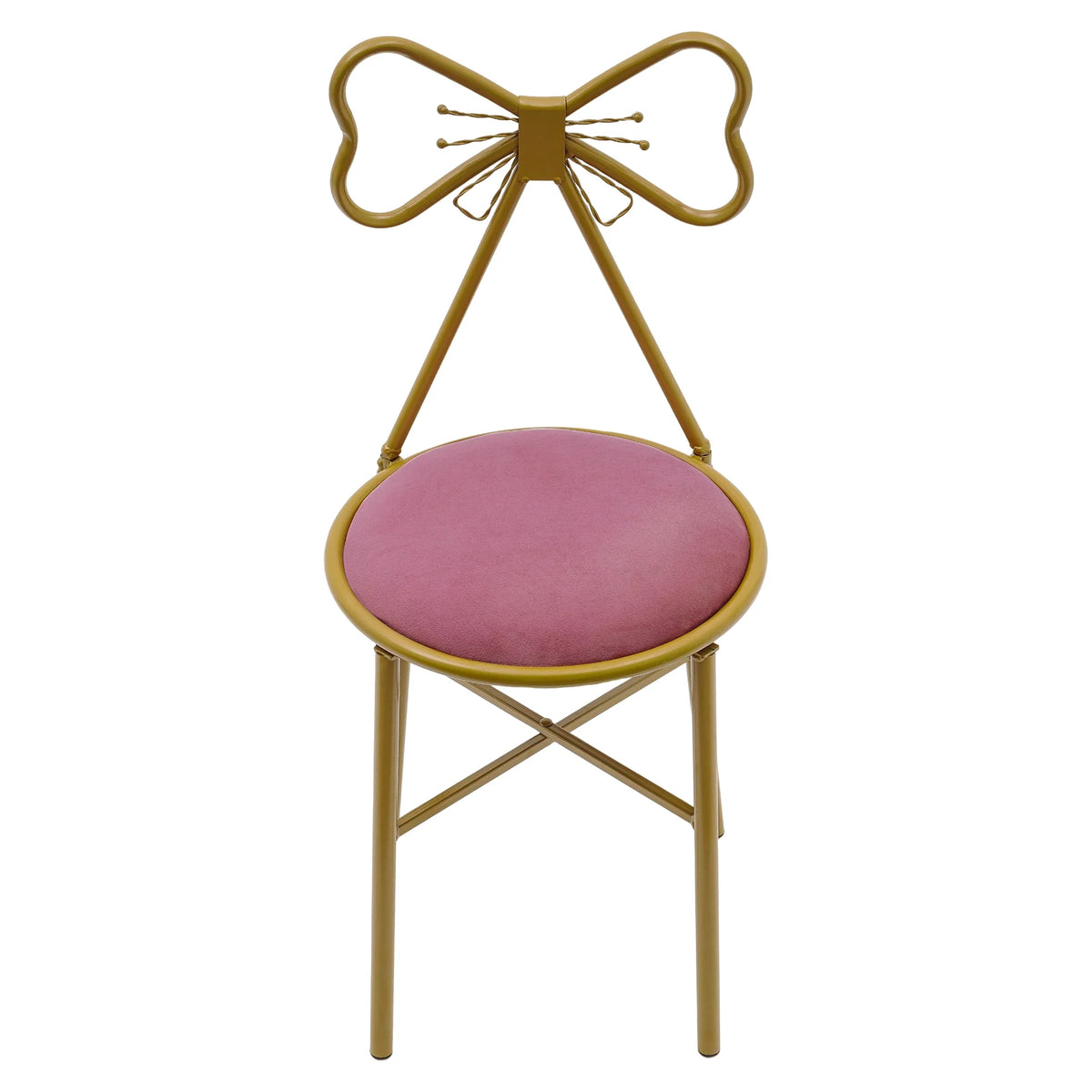 Bymaocar Butterfly Backrest Vanity Makeup Dining Chair