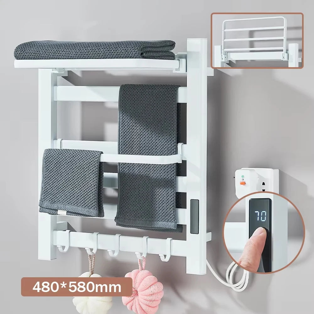 Onyzpily Digital Touch Thermostatic Heated Towel Rack