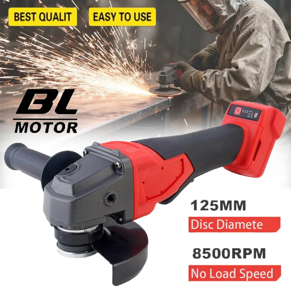 Magnitt 125mm Brushless Cordless Electric Angle With 3 Gears