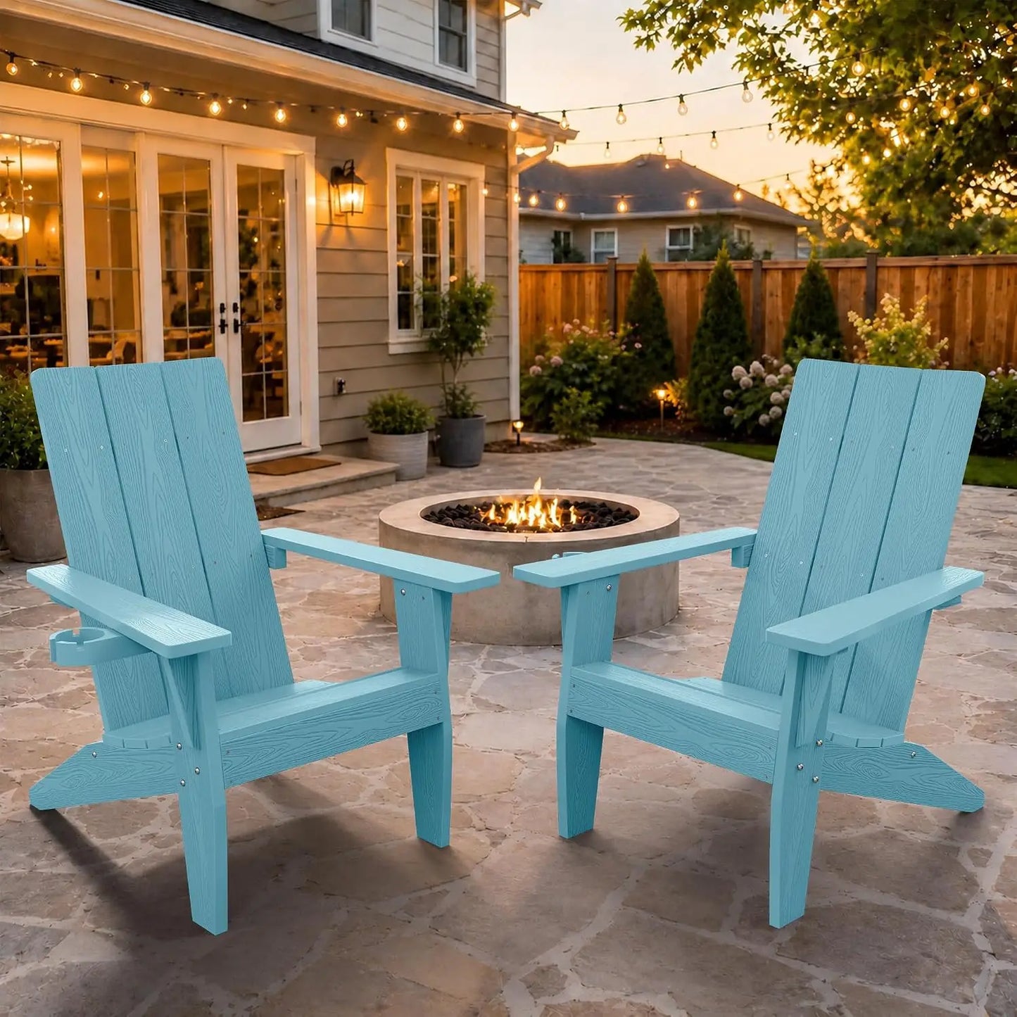 Modern Plastic Adirondack Chairs For Outdoor Garden Use