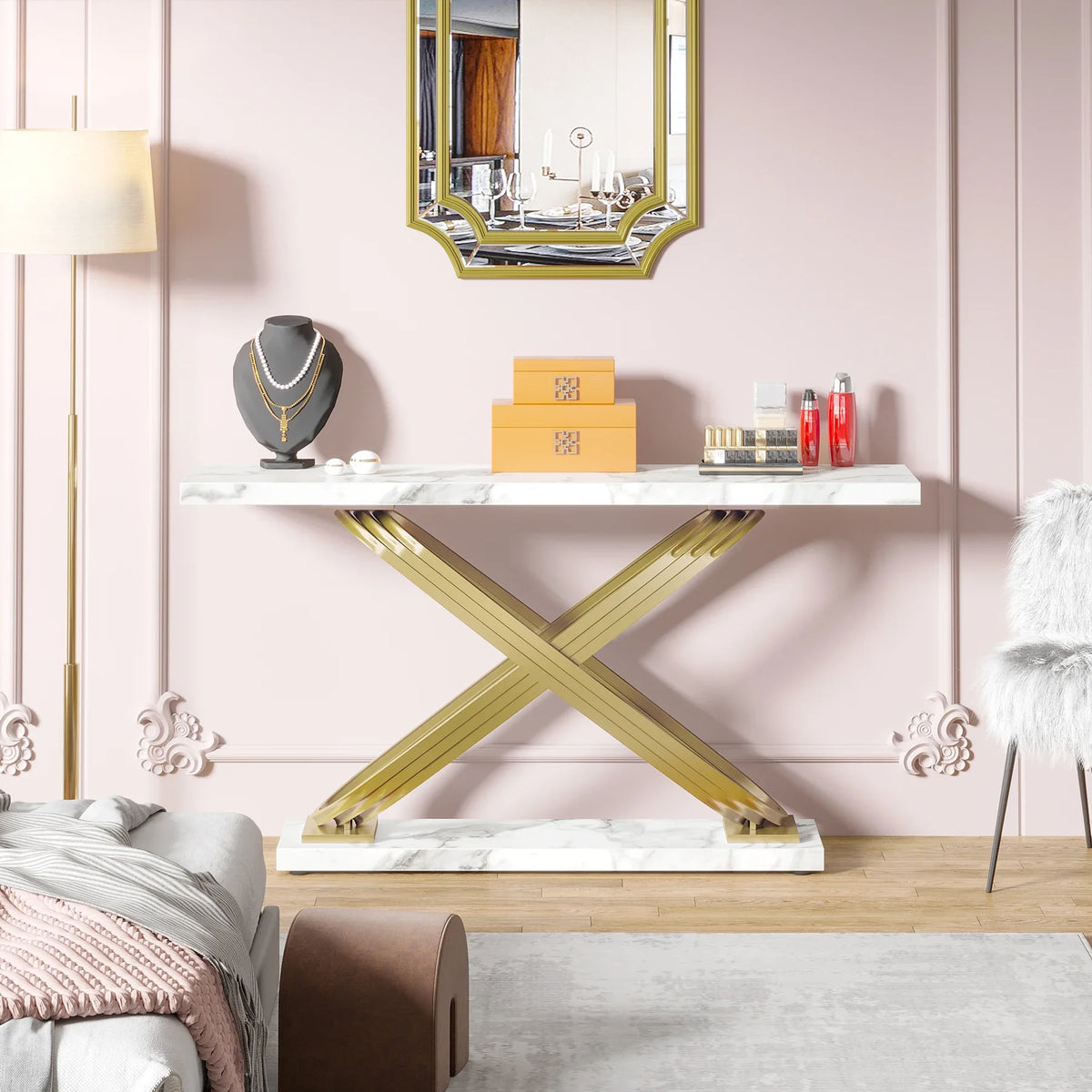 Tribesigns Modern Console Table for Home Entryway Display
