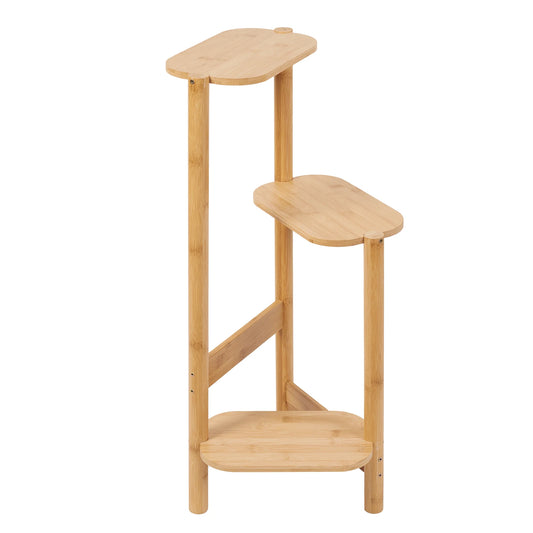 Wisfor 3 Tier Corner Bamboo Plant Stand Flower Display Rack