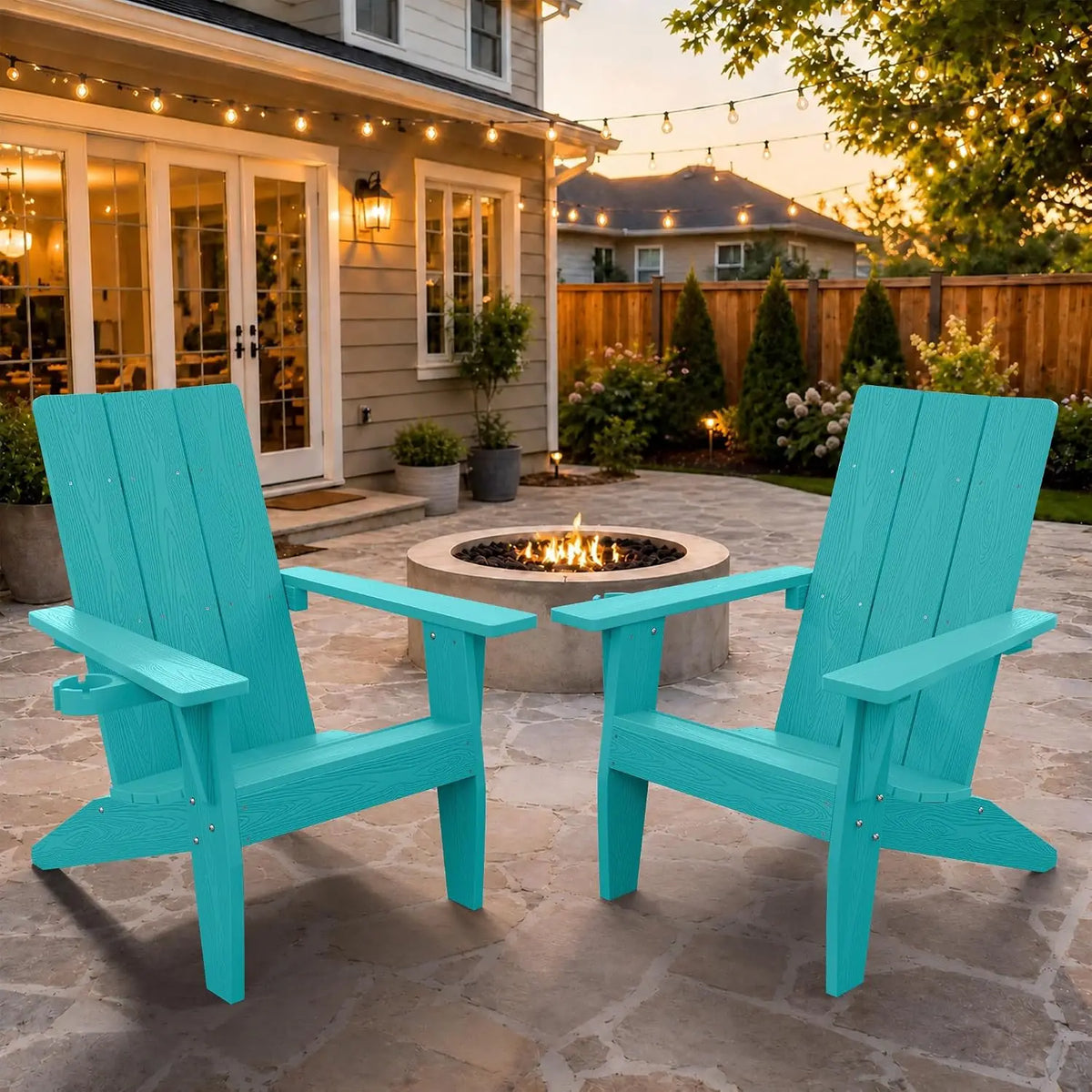 Modern Plastic Adirondack Chairs For Outdoor Garden Use