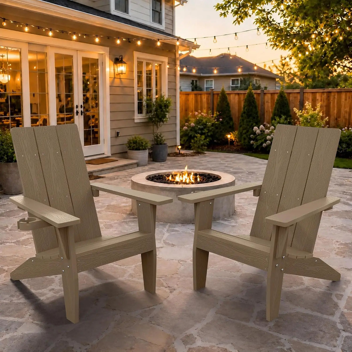Modern Plastic Adirondack Chairs For Outdoor Garden Use