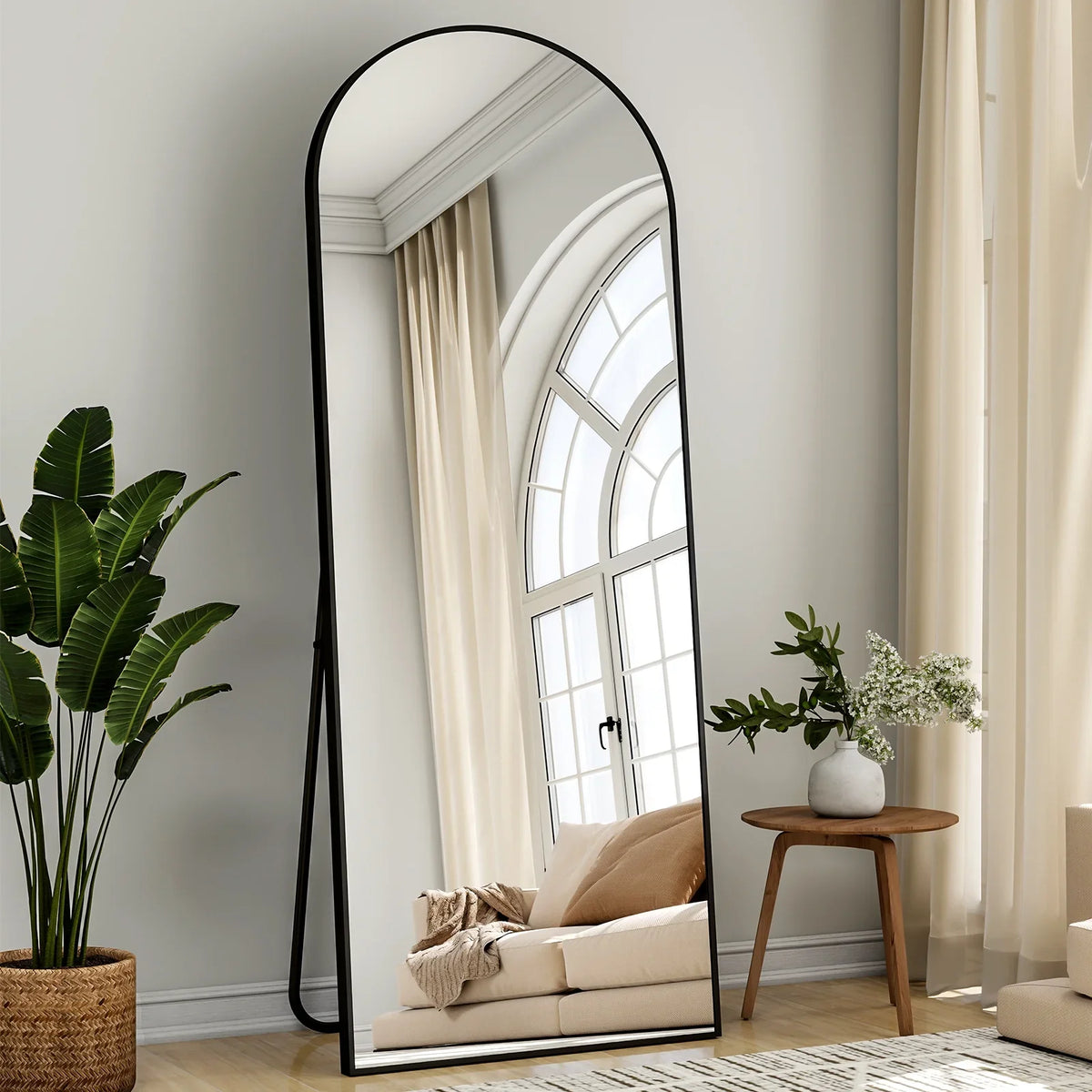 Arched Full Length Mirror For Free Standing Home Decor