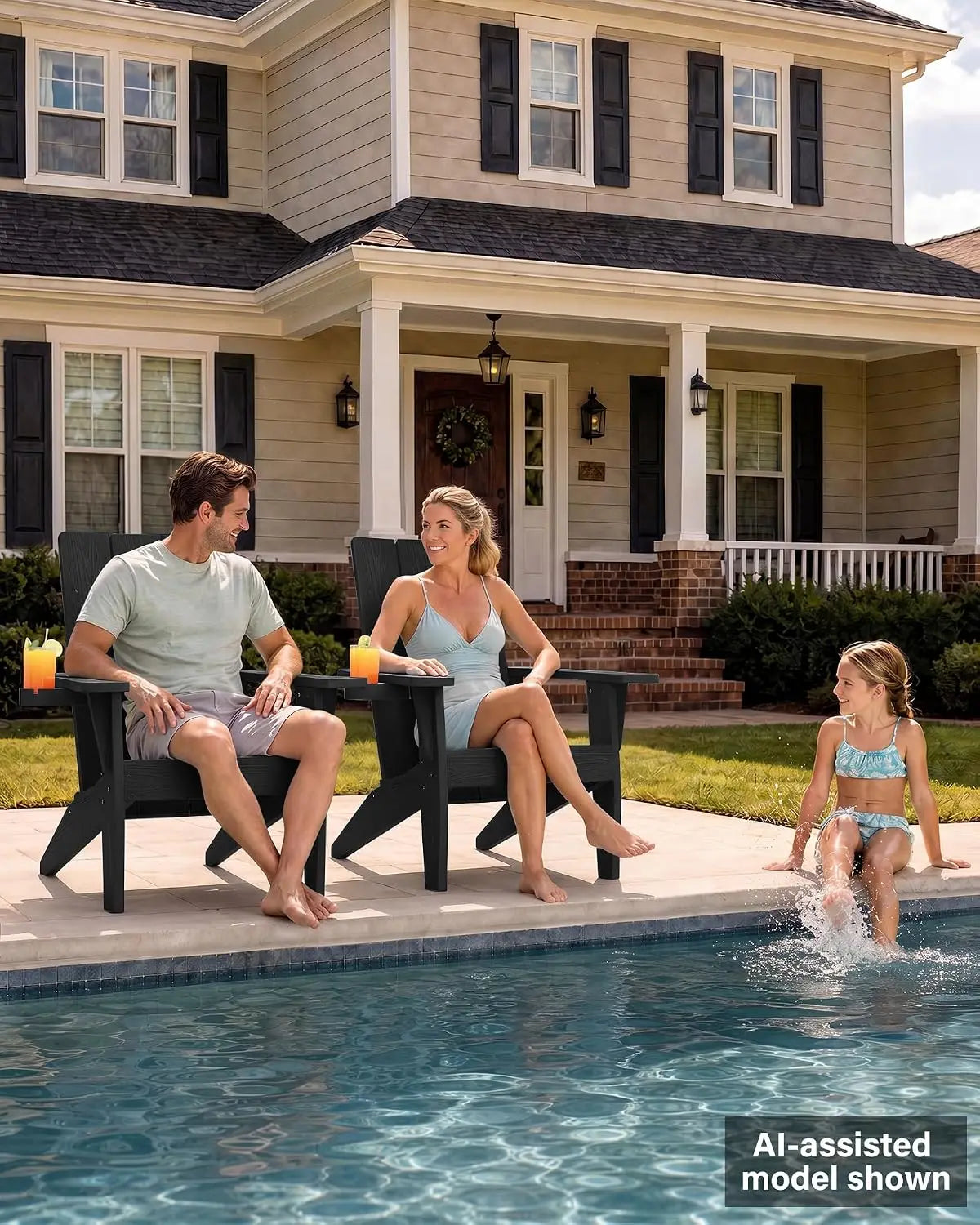 Modern Plastic Adirondack Chairs For Outdoor Garden Use