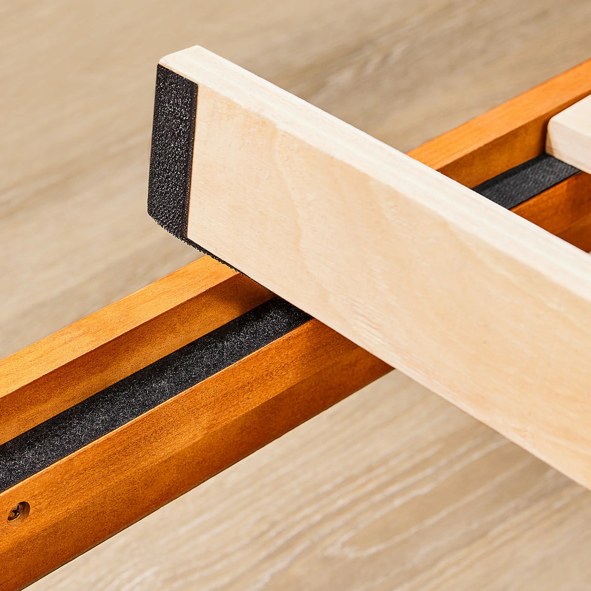 JHK Solid Wood Bed Frame With Sturdy Slat Support