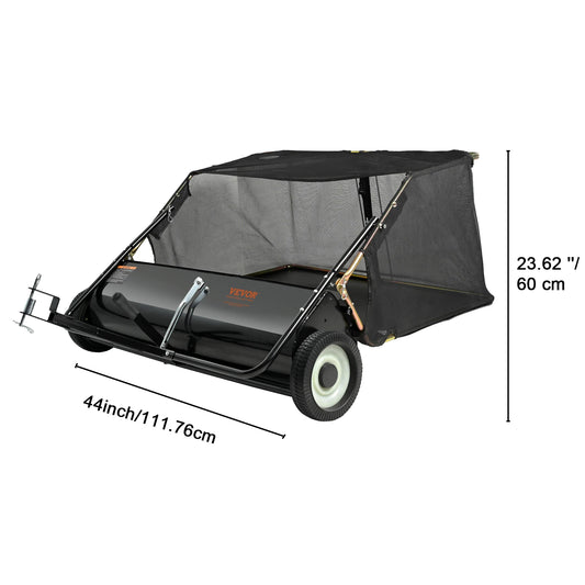 SucceBuy Tow Behind Heavy Duty Lawn Sweeper