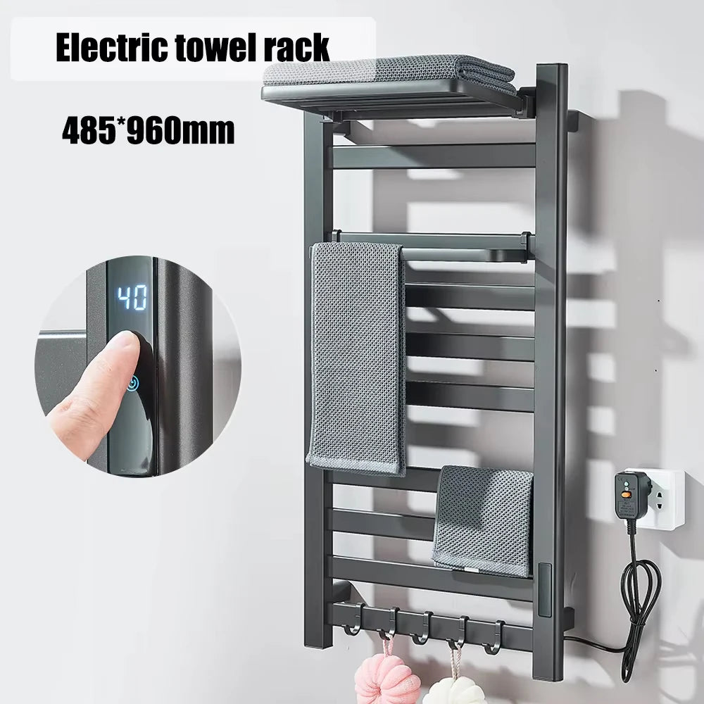 Onyzpily Digital Touch Thermostatic Heated Towel Rack