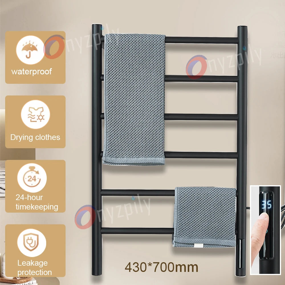 Onyzpily Digital Touch Thermostatic Heated Towel Rack