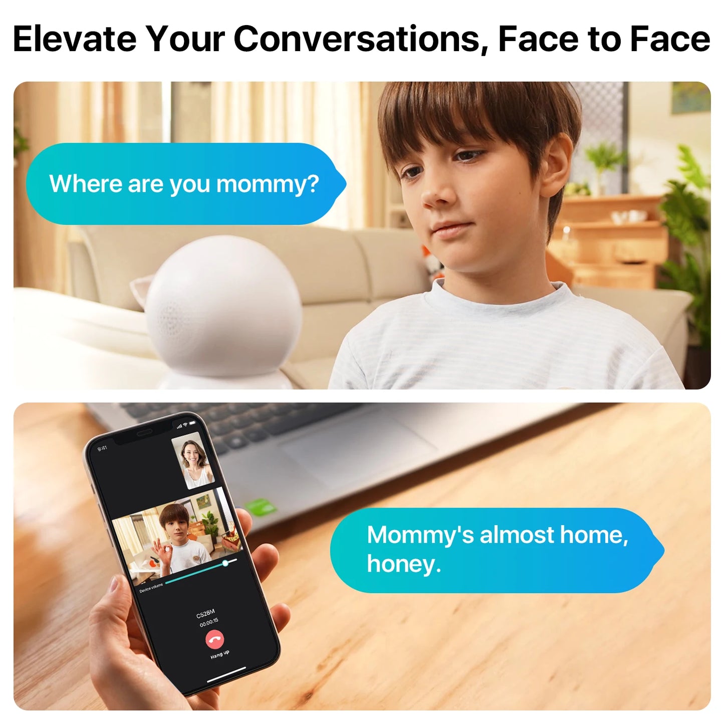 Zosi C528M 2K AI Auto Tracking PTZ Indoor WiFi Security Camera
