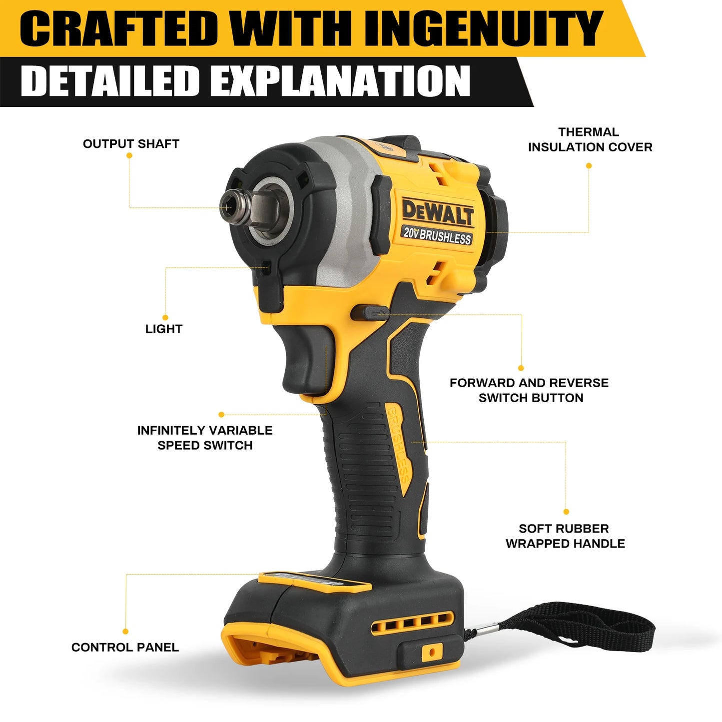 DeWalt DCF850 20V Brushless Cordless Impact Driver