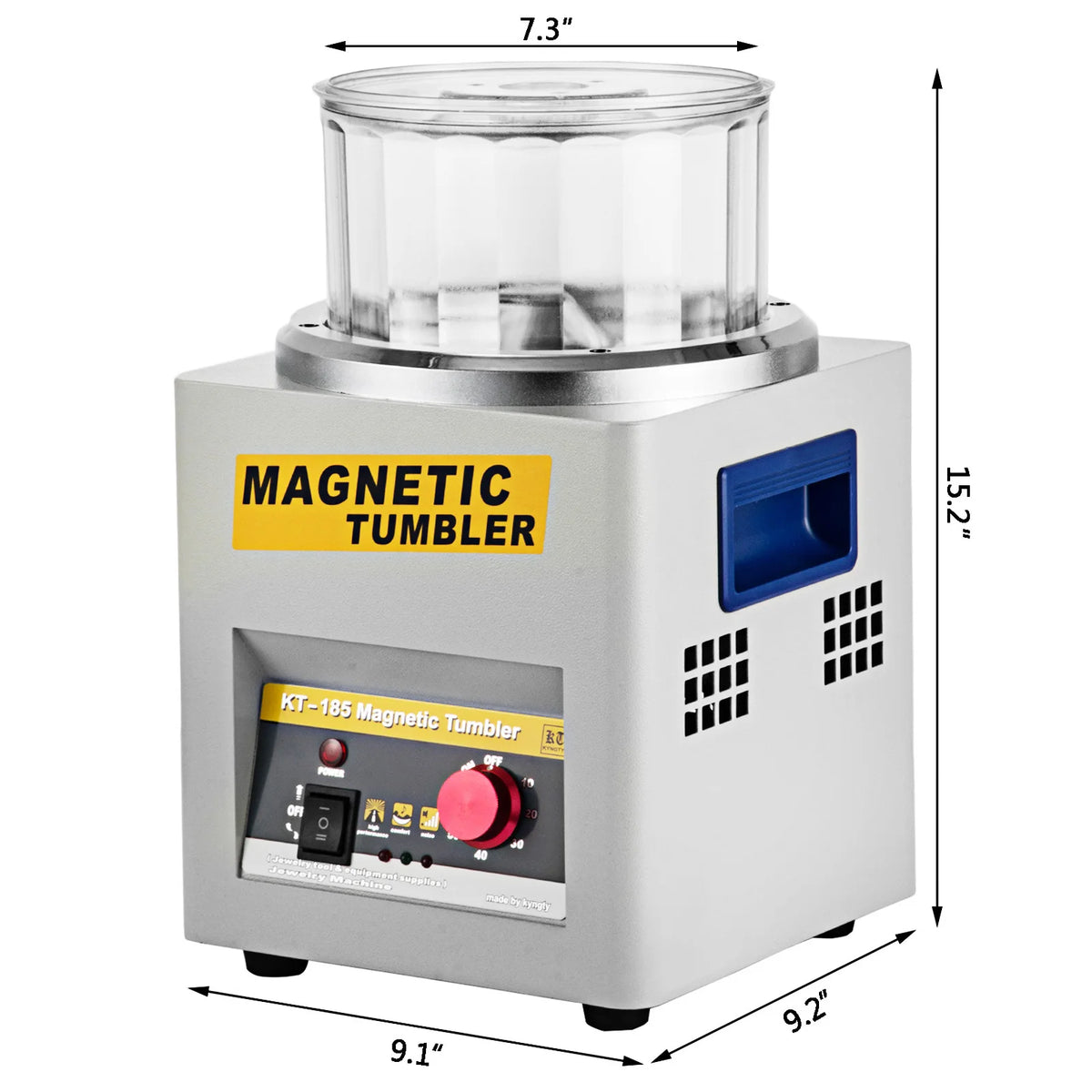Succebuy Magnetic Tumbler Jewelry Polisher Mini Metal Finishing Machine