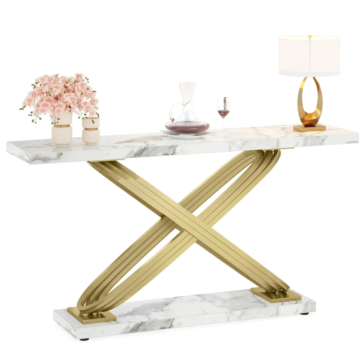 Tribesigns Modern Console Table for Home Entryway Display