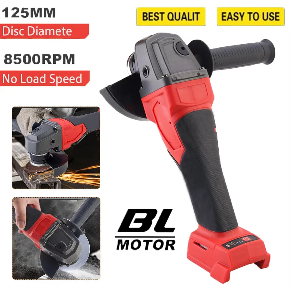 Magnitt 125mm Brushless Cordless Electric Angle With 3 Gears