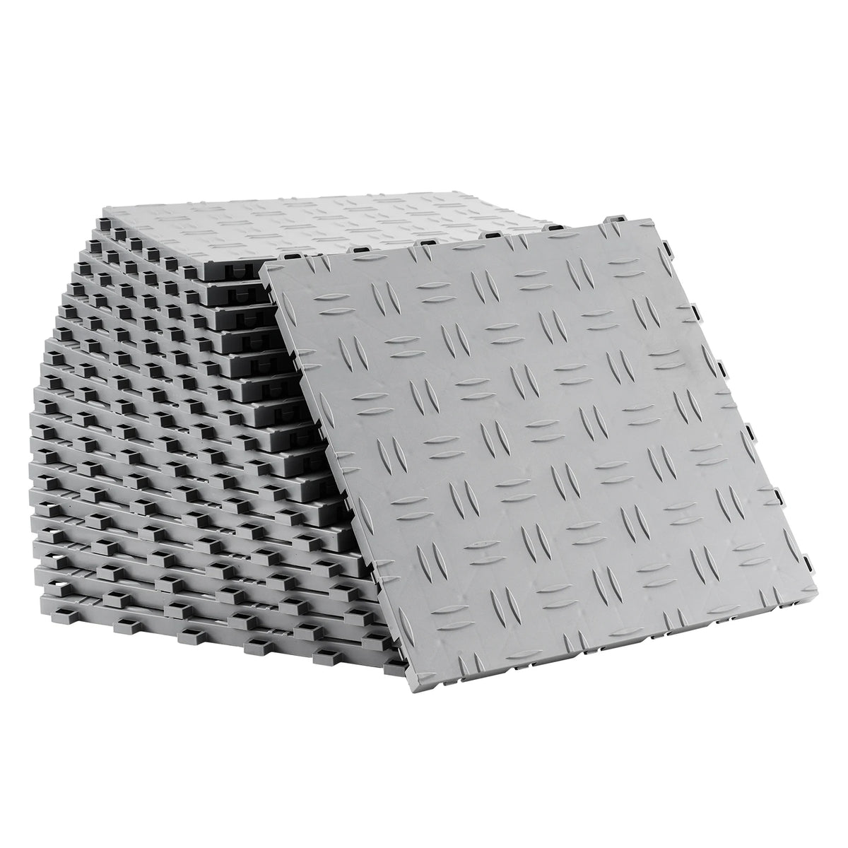 SucceBuy Interlocking Garage Tiles Non-Slip Floor Covering