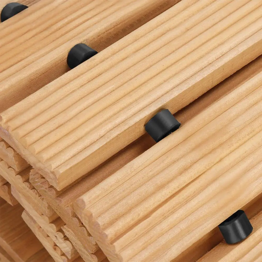 Wooden Garden Pathway Roll Outdoor Walkway Mat Patio