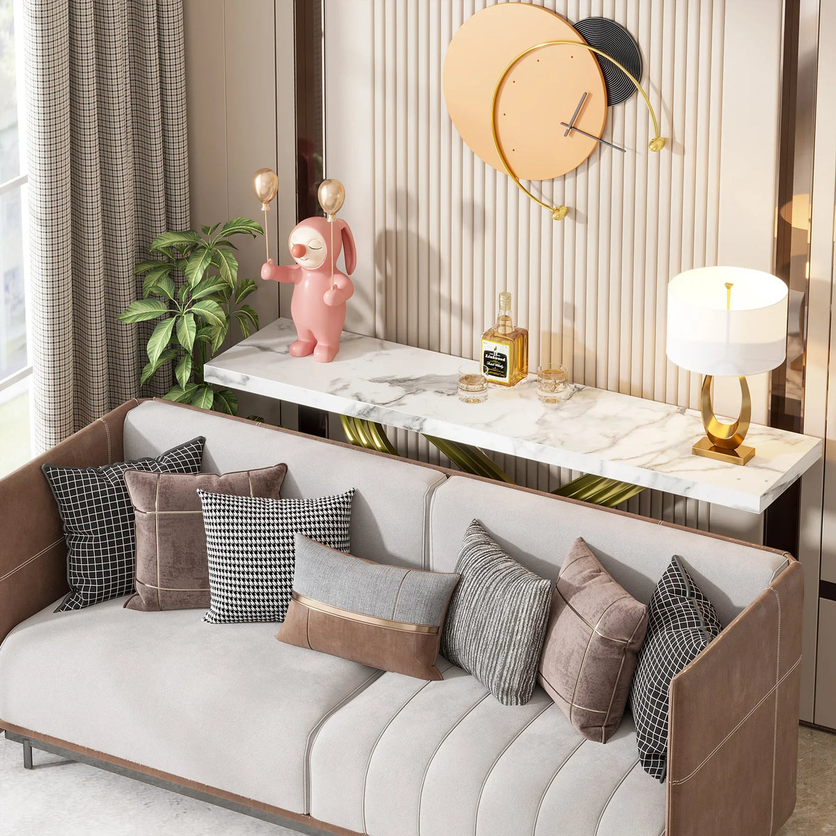 Tribesigns Modern Console Table for Home Entryway Display