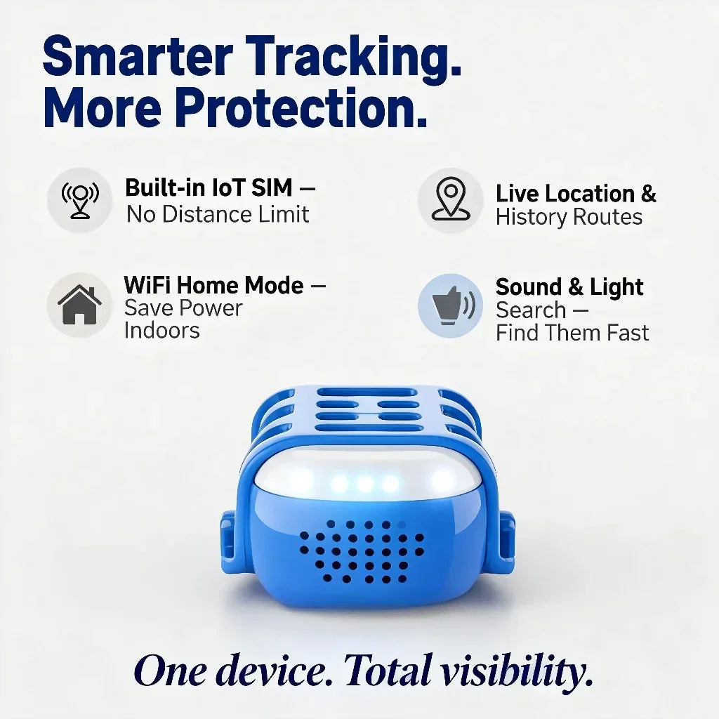 Wanwaytech 4G WiFi GPS Pet Tracker With Anti-Lost Locator
