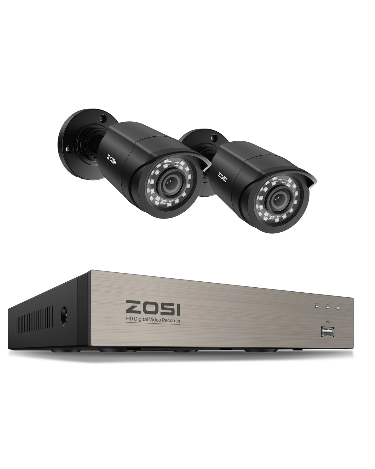 Zosi 8Ch 1080P Cctv System With 2Mp Wired Camera Surveillance Kit