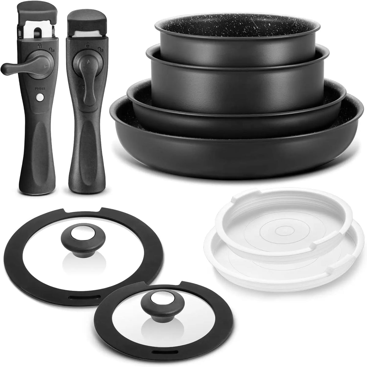 10 Piece Induction Nonstick Aluminum Cookware Set