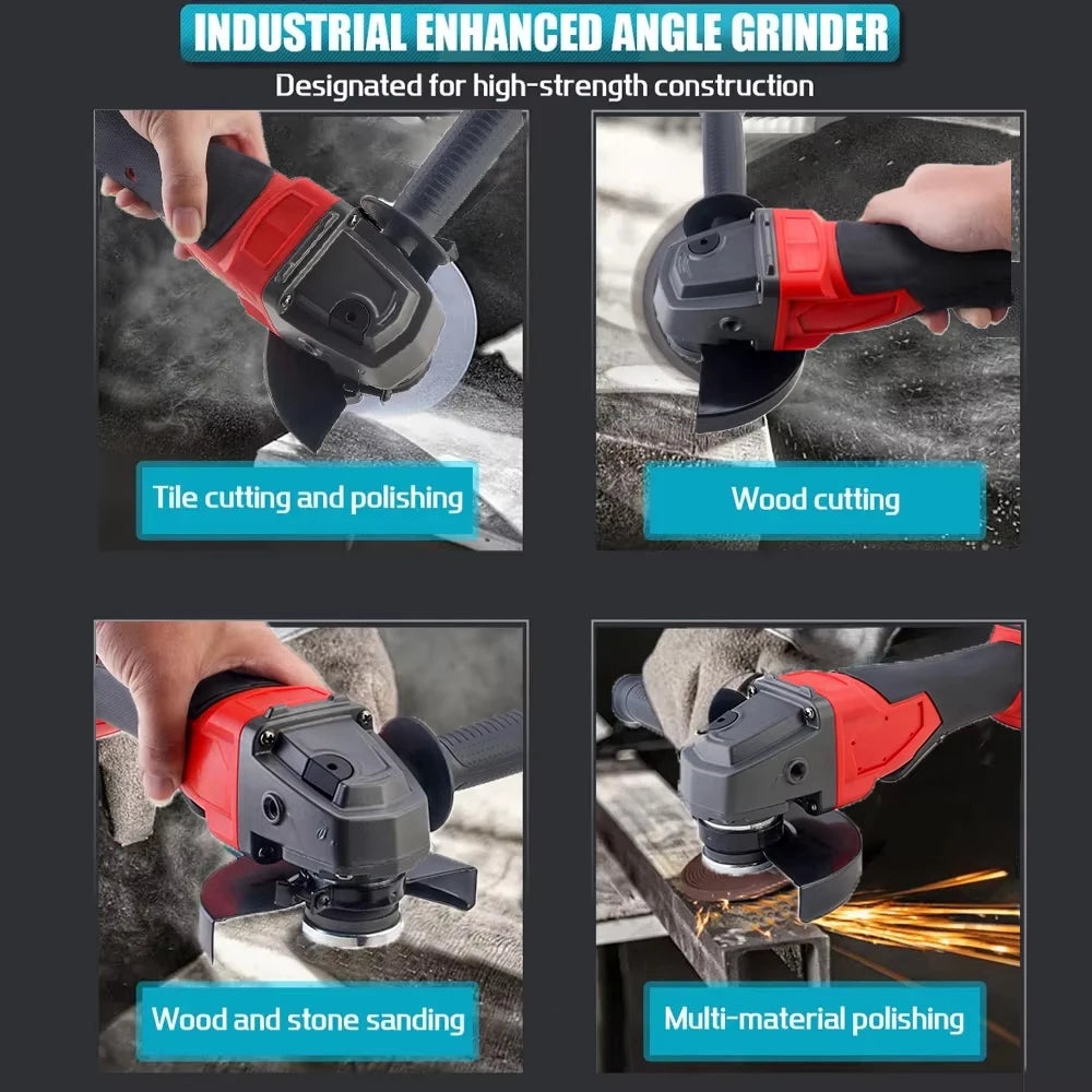 Magnitt 125mm Brushless Cordless Electric Angle With 3 Gears