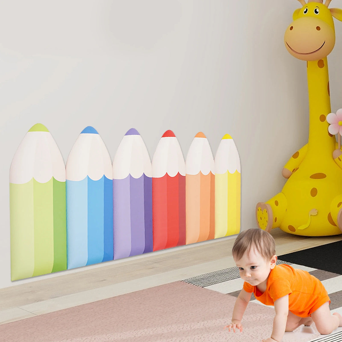 Anti-Collision Wall Protector Pencil Stickers Self-Adhesive Cushion Padding For Kids Rooms