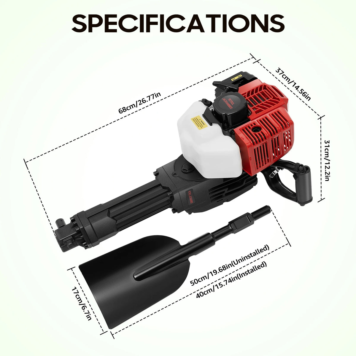 Bymaocar Gas Powered Garden Tree Digger And Digging Machine