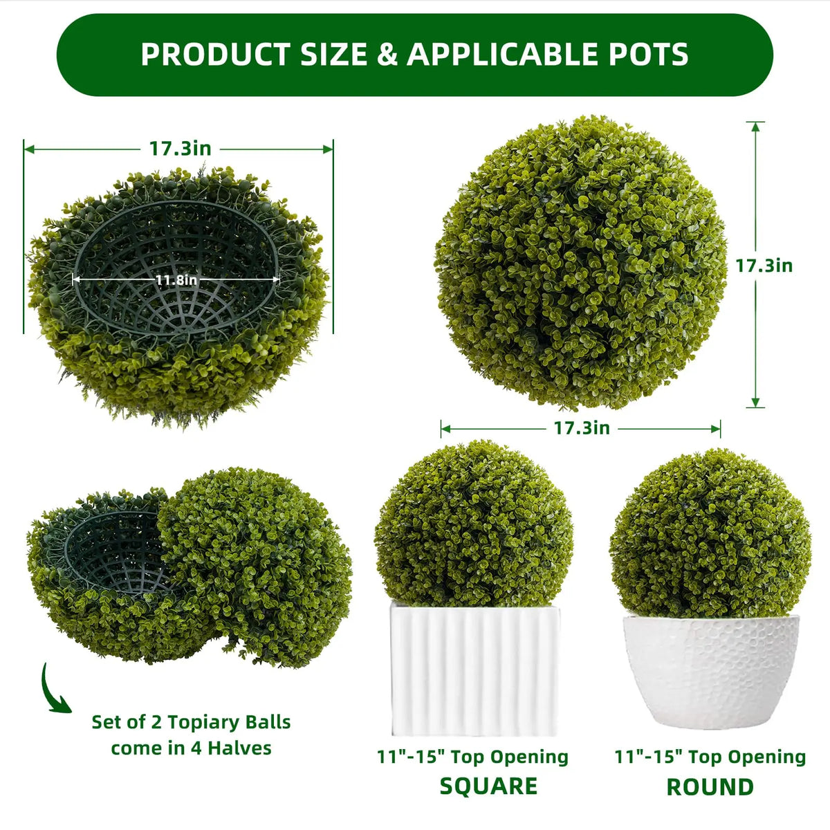Studyset Artificial Topiary Balls For Outdoor And Wedding Decor