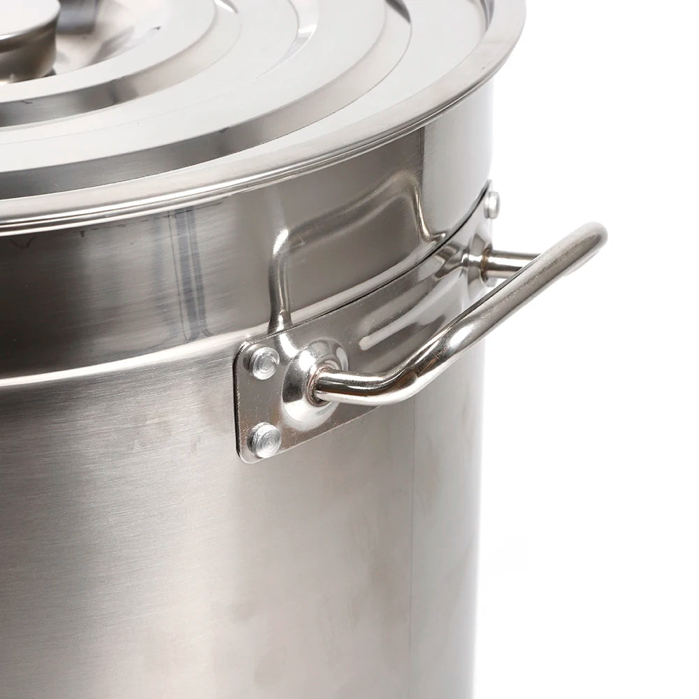 35L Thickened Stainless Steel Soup Stock Pot With Lid