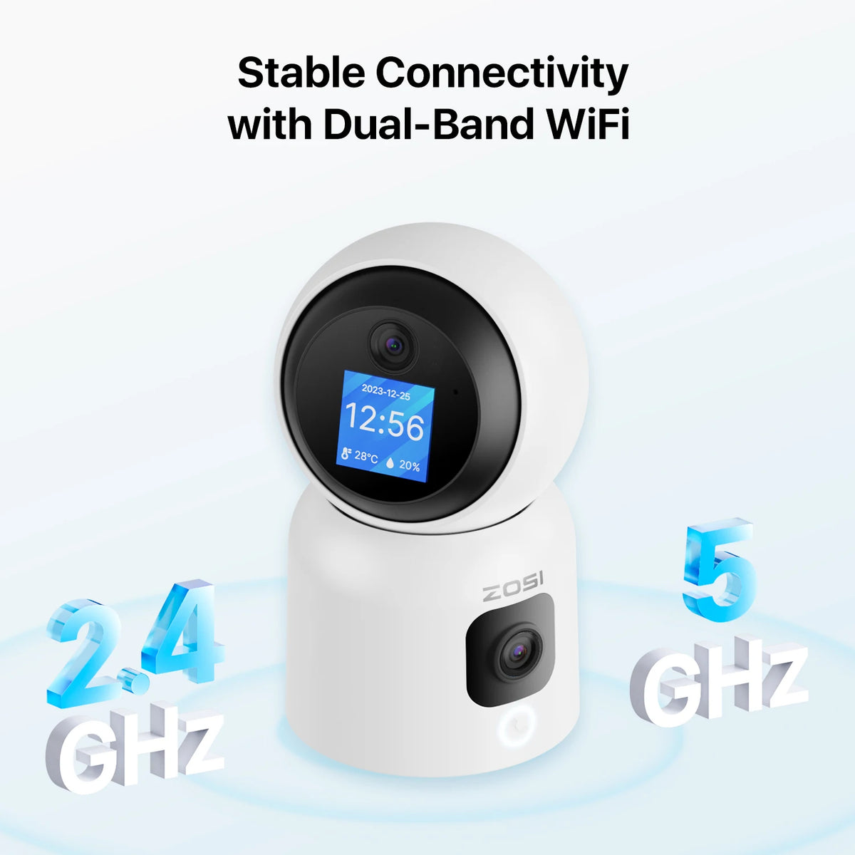 Zosi C528M 2K AI Auto Tracking PTZ Indoor WiFi Security Camera