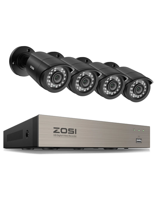 Zosi 8Ch 1080P Cctv System With 2Mp Wired Camera Surveillance Kit