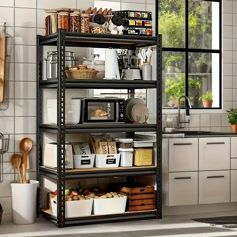 Heavy Duty Metal Garage Storage Rack 5 Tier Shelving