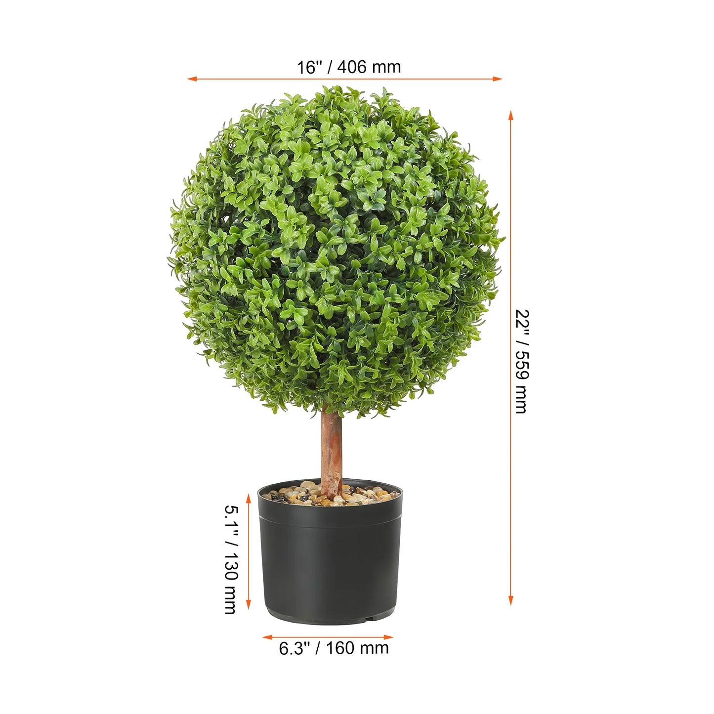 Artificial Boxwood Tower Topiary Spiral Decorative Plant